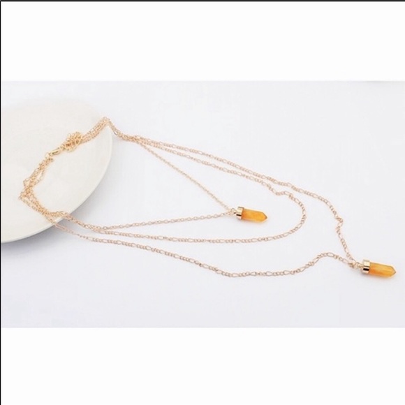 Boho crystal necklace - Picture 4 of 8